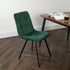 Native Home Lifestyle Squared Green Dining Chairs (Set Of 2)